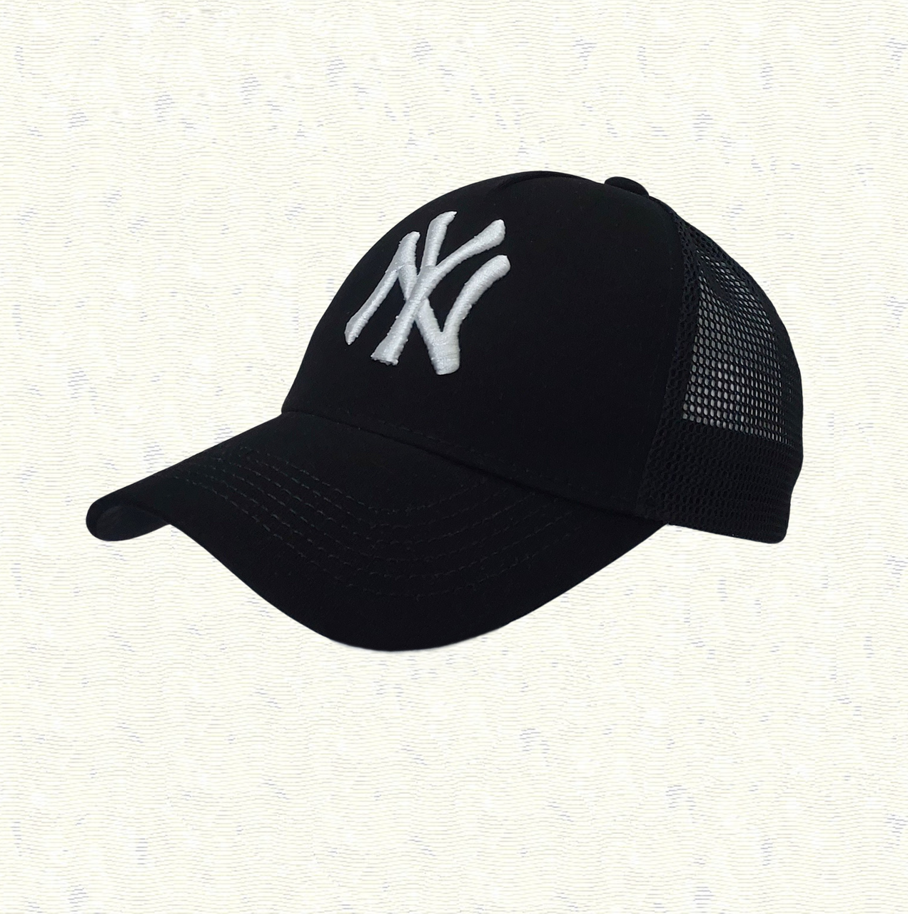 Бейсболка NY Model-02/W Черный (6847) Бейсболка NY Model-02/W Черный (6847)