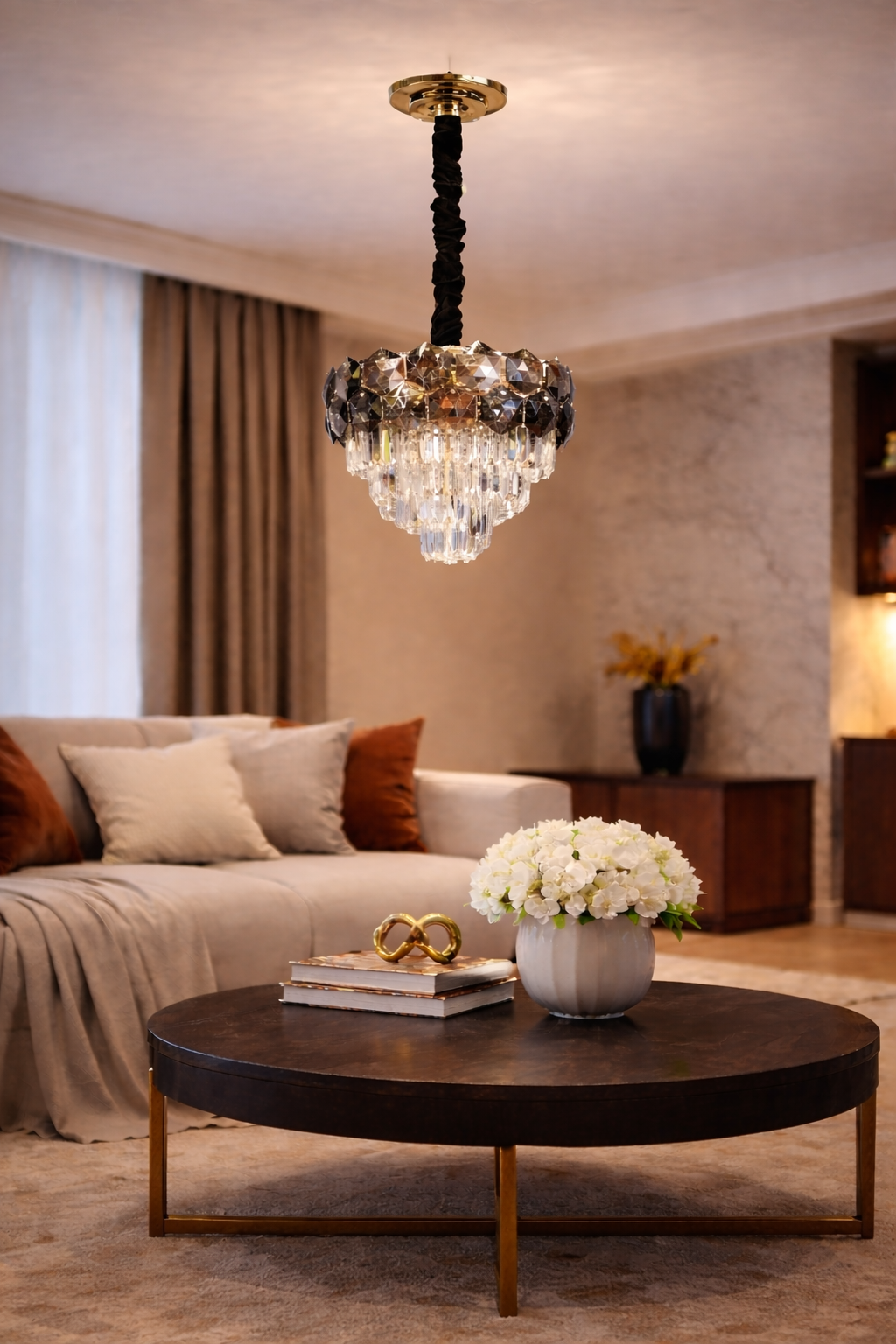 Люстра Crystal Noir 9 ламп E14 220V без ламп в комплекте (20143/500)