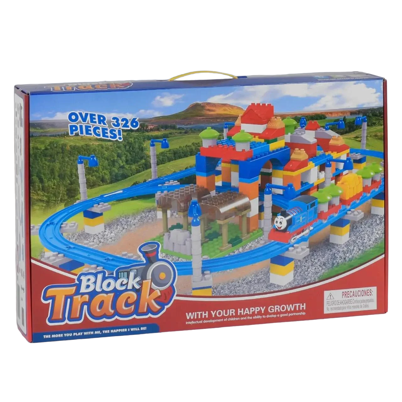 Конструктор Железная дорога со звуком на батарейке 326 деталей (599-9 A)