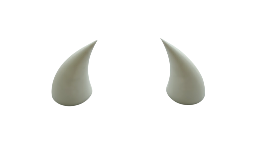 Рожки на мото шлем Белый (720)