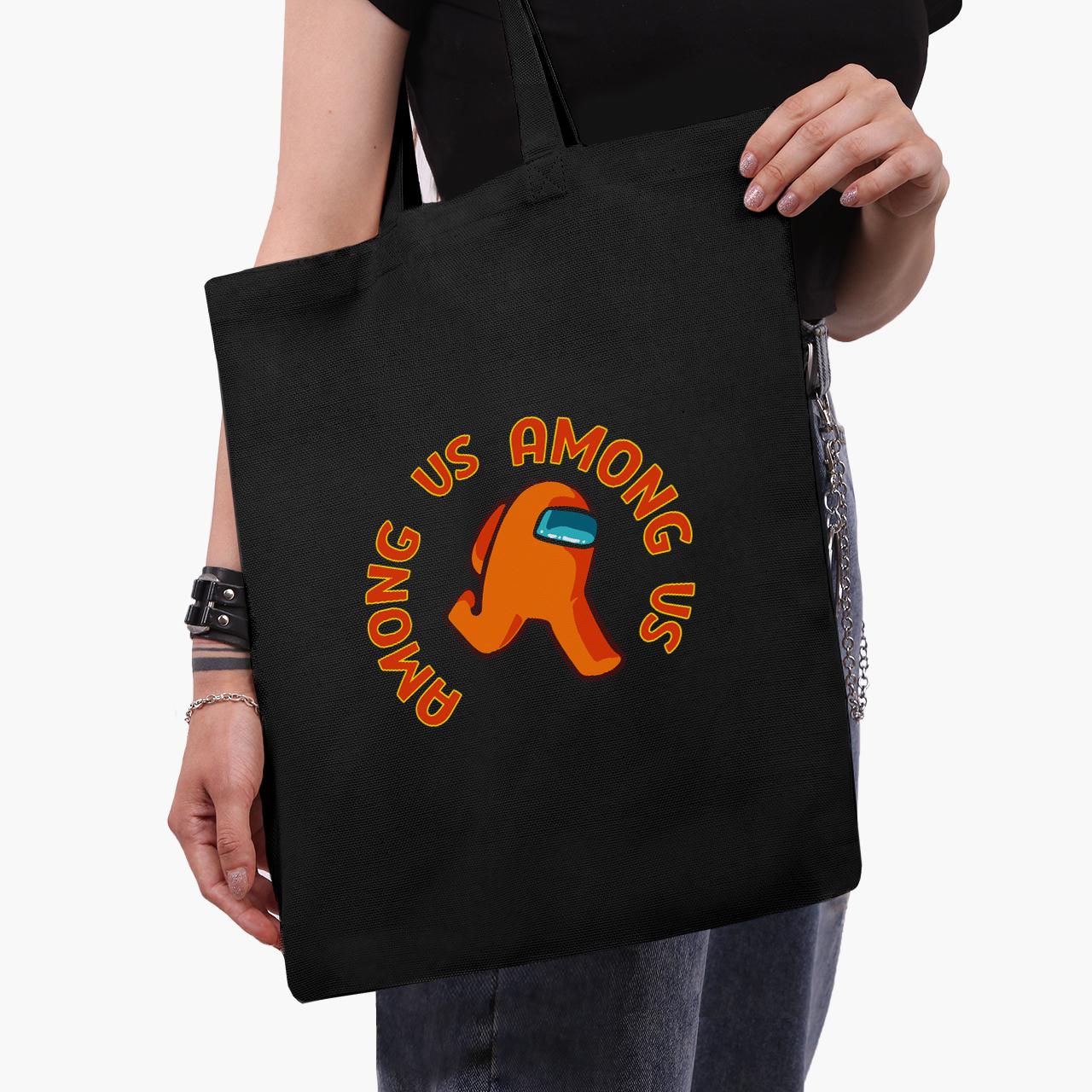 Эко сумка шоппер Among Us Orange 41х35 см Черный (9227-2408-BK) Эко сумка шоппер Among Us Orange 41х35 см Черный (9227-2408-BK)