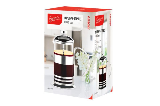 Френч-прес Ardesto Gemini AR1910FP - фото 2 Френч-прес Ardesto Gemini AR1910FP - фото 2