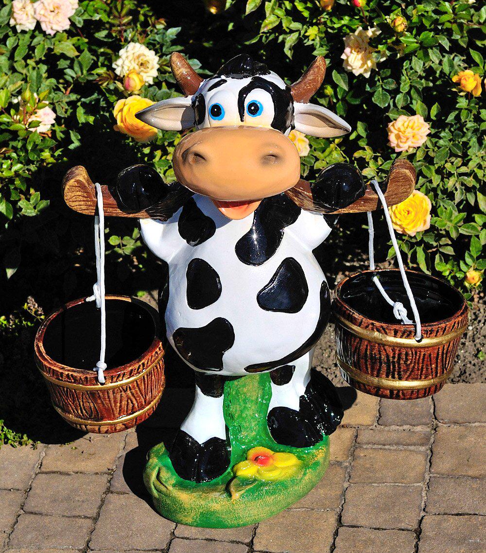 Подставка для цветов Корова с ведрами 50 см (162) Подставка для цветов Корова с ведрами 50 см (162)