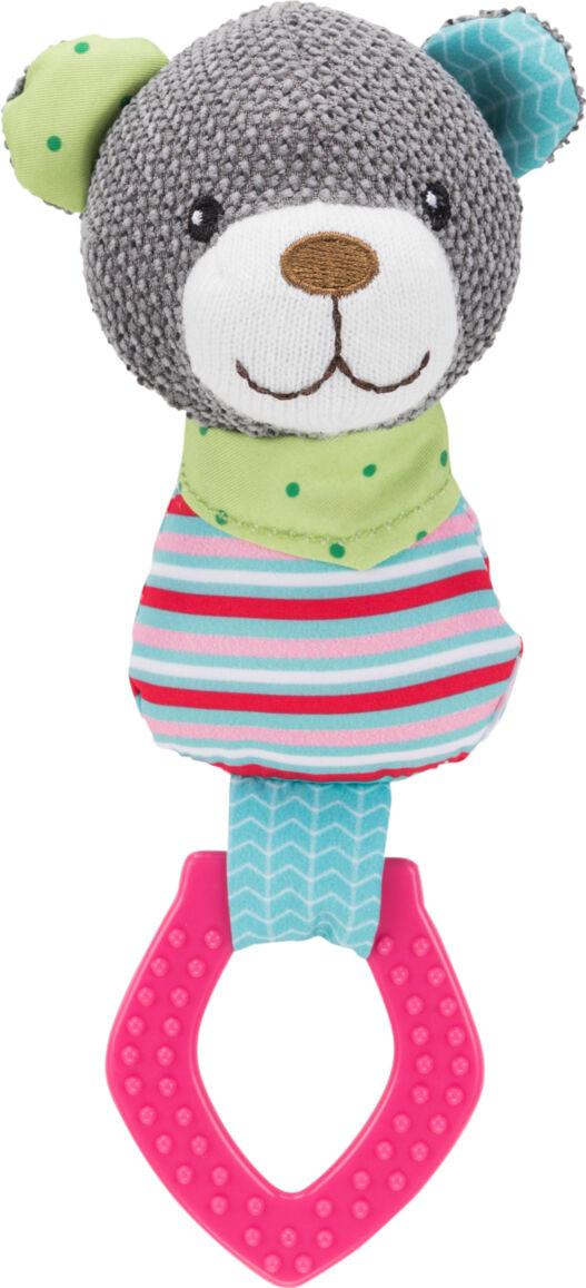 Игрушка для собак Trixie Junior Медведь с кольцом со звуком 23 см (4011905361772)