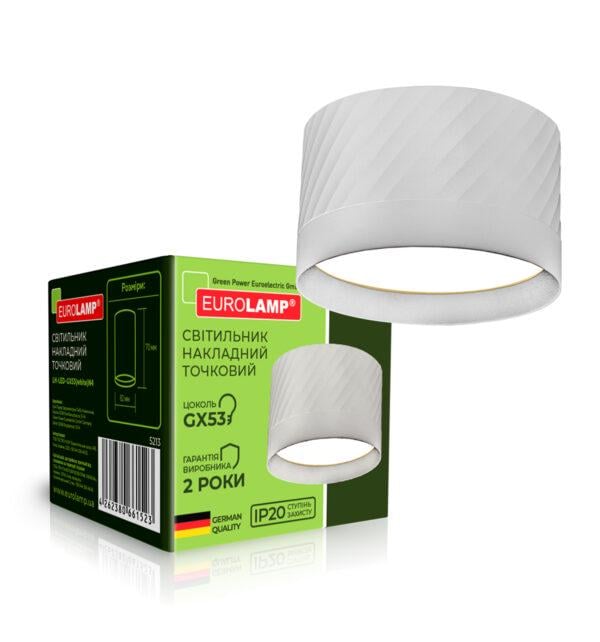 Светильник точечный LED Eurolamp для ламп GX53 N4 Белый (17551581)