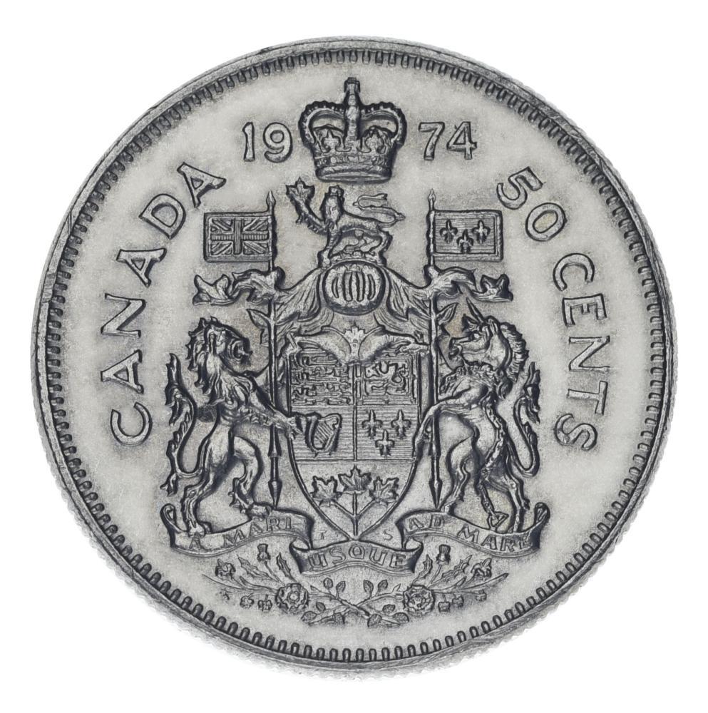 Колекційна монета Канада 50 центів 1974 F-VF (М23418)