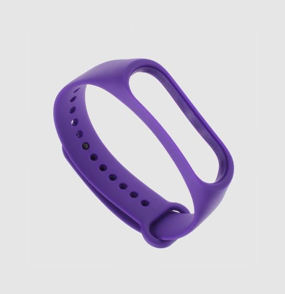 Ремешок для смарт-часов Xiaomi Mi Smart Band 6/5 силиконовый Синий/Фиолетовый (2419P)