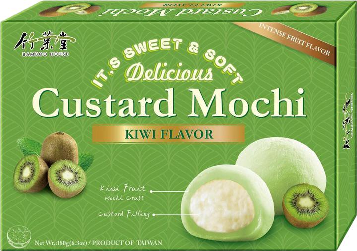 Десерт Моти Bamboo House Gustard Mochi Kiwi Flavor Киви с заварным кремом 180 г