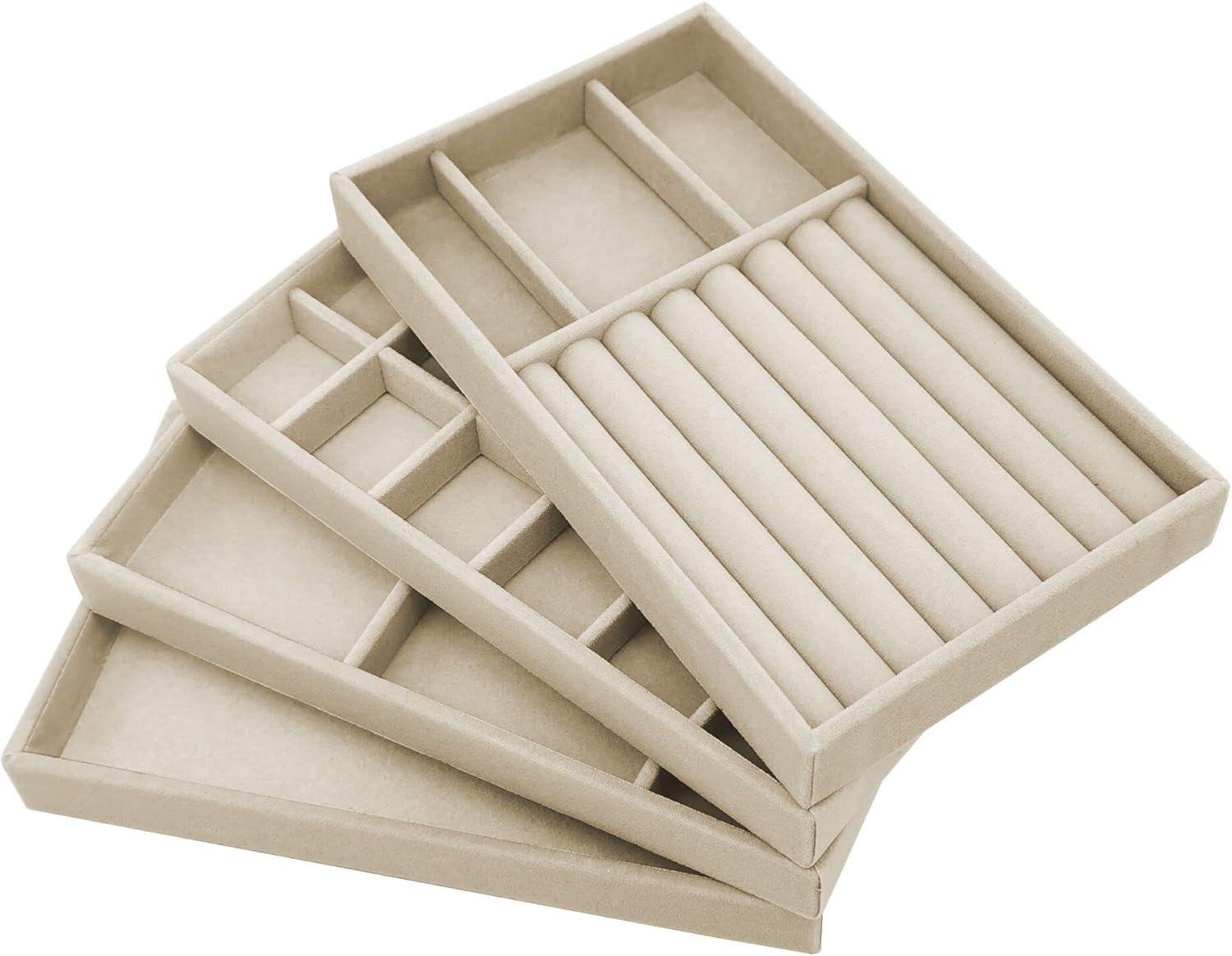 Підставка для прикрас оксамитова 4 шт. Бежевий (2427884288) Підставка для прикрас оксамитова 4 шт. Бежевий (2427884288)
