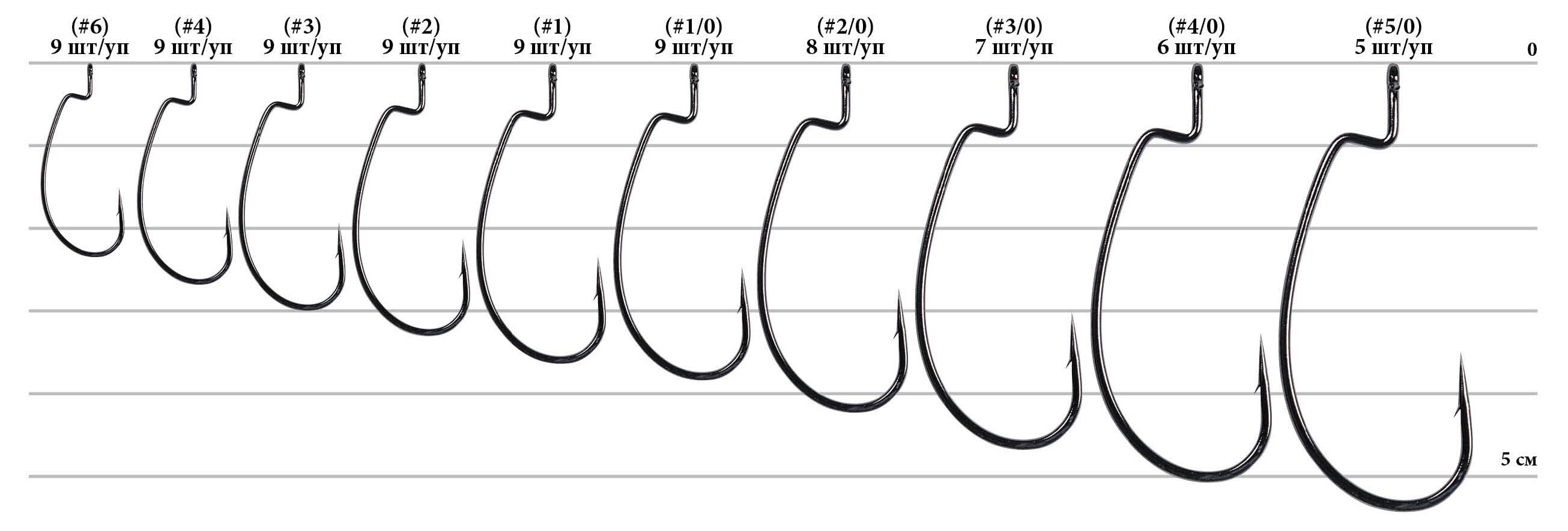 Гачки Decoy Kg Hook Worm 17 №4/0 6 шт. (1013-1562.00.05) - фото 2