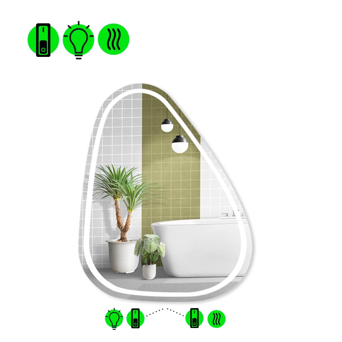 Дзеркало з LED підсвіткою Doccia 1 з підігрівом 140x110 см