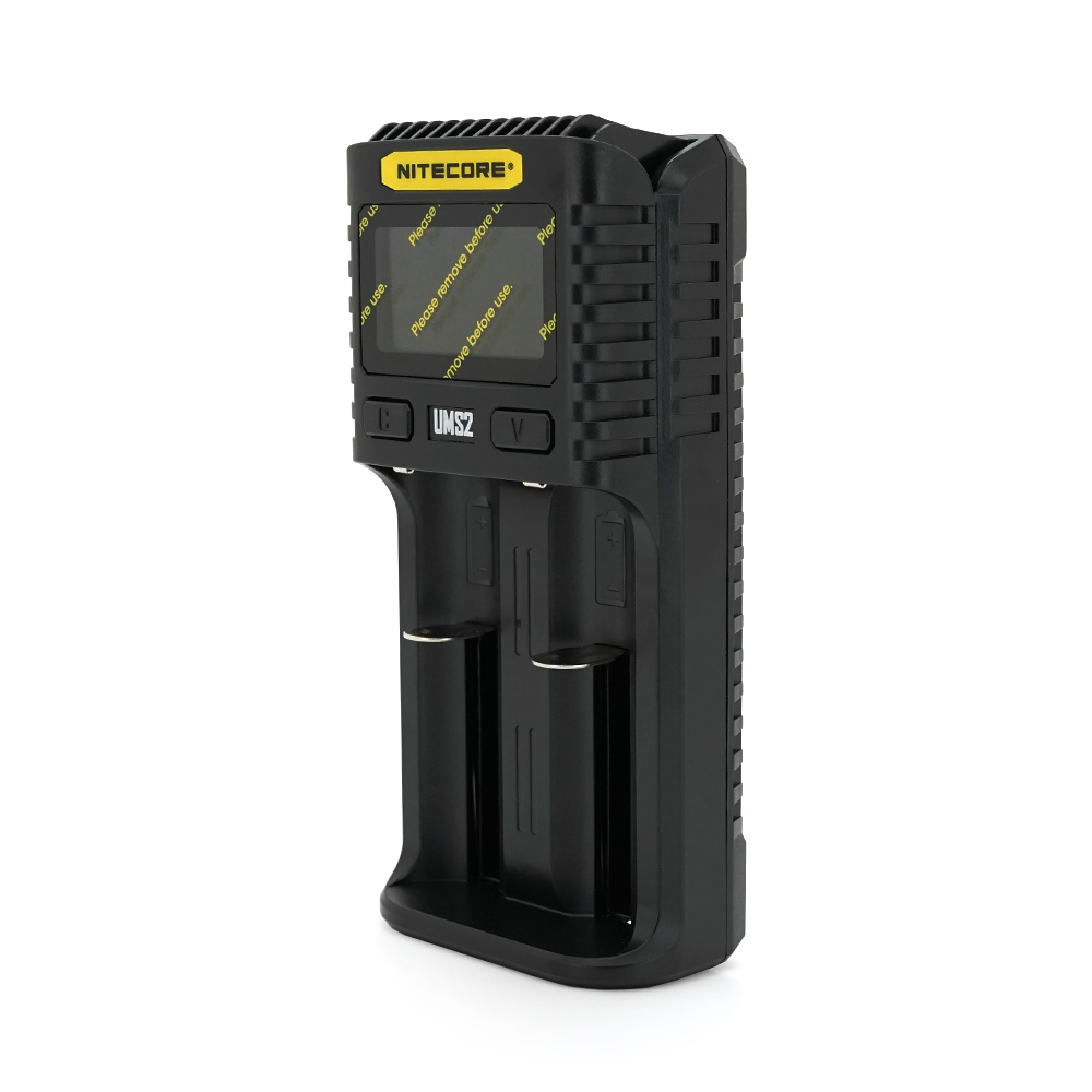 Зарядное устройство Nitecore Digicharger UMS2 2 канала LCD дисплей для аккумуляторов Li-ion/Ni-MH/Ni-Cd (31540)