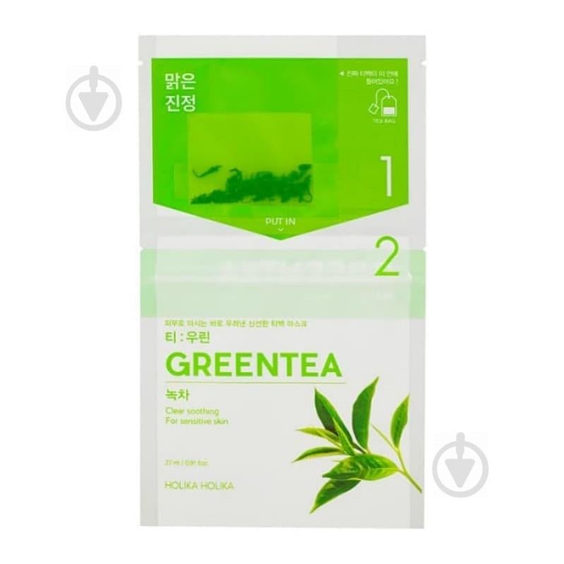 Чайная маска для лица "Зеленый чай" Holika Holika Tea Bag Mask Green Tea 27 мл (8806334380526)