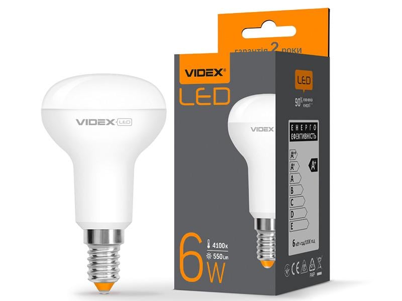 Светодиодная лампа Videx R50e 6W E14 4100K 220 V (VL-R50e-06144)