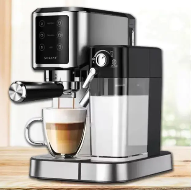 Кофемашина рожковая эспрессо Sokany 1350W (240SK-04027)