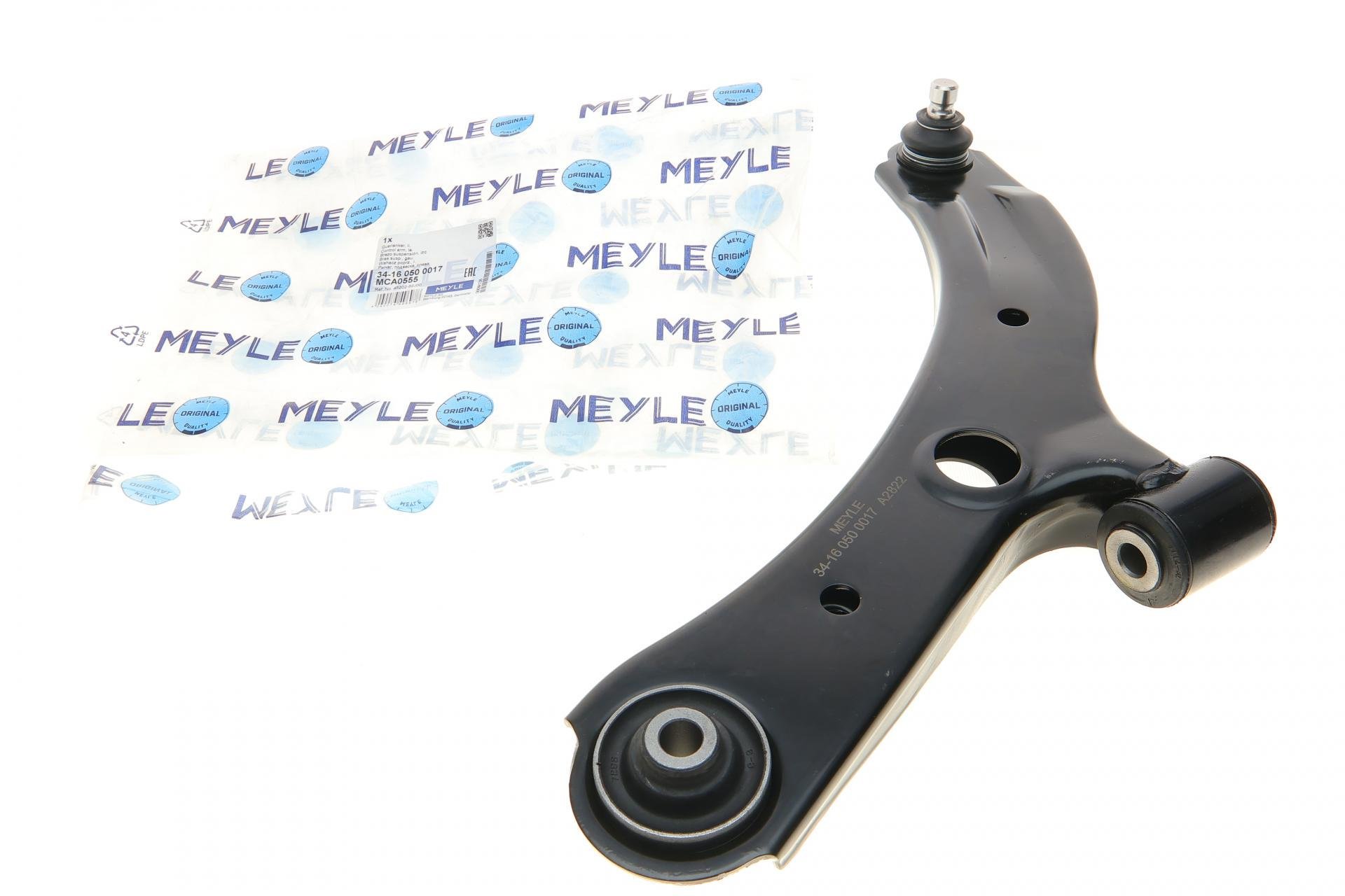 Рычаг подвески Meyle передний/снизу L Opel Agila 08-14/Suzuki Splash 08-/Swift 05- (34-16 050 0017)