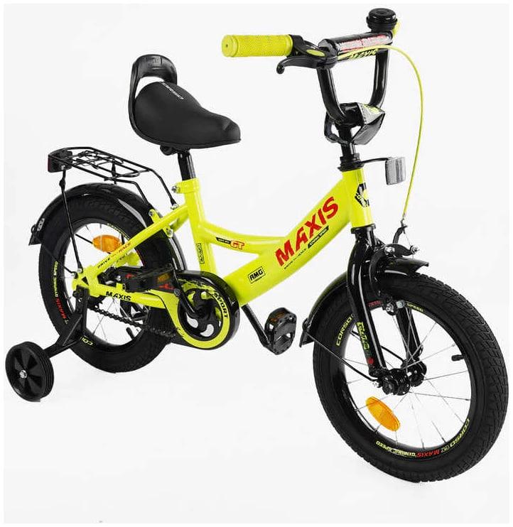 Велосипед Corso Maxis 14" 2023 Жовтий (CL-14663) - фото 1 Велосипед Corso Maxis 14" 2023 Жовтий (CL-14663) - фото 1