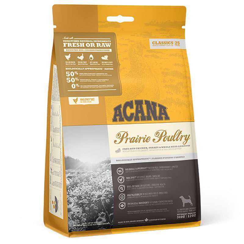 Корм беззерновой Acana Prairie Poultry для собак всех пород 340 г (26415)