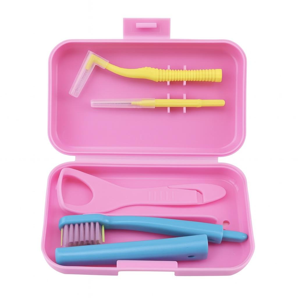 Набор по уходу за зубами дорожный Cocogreat Розовый