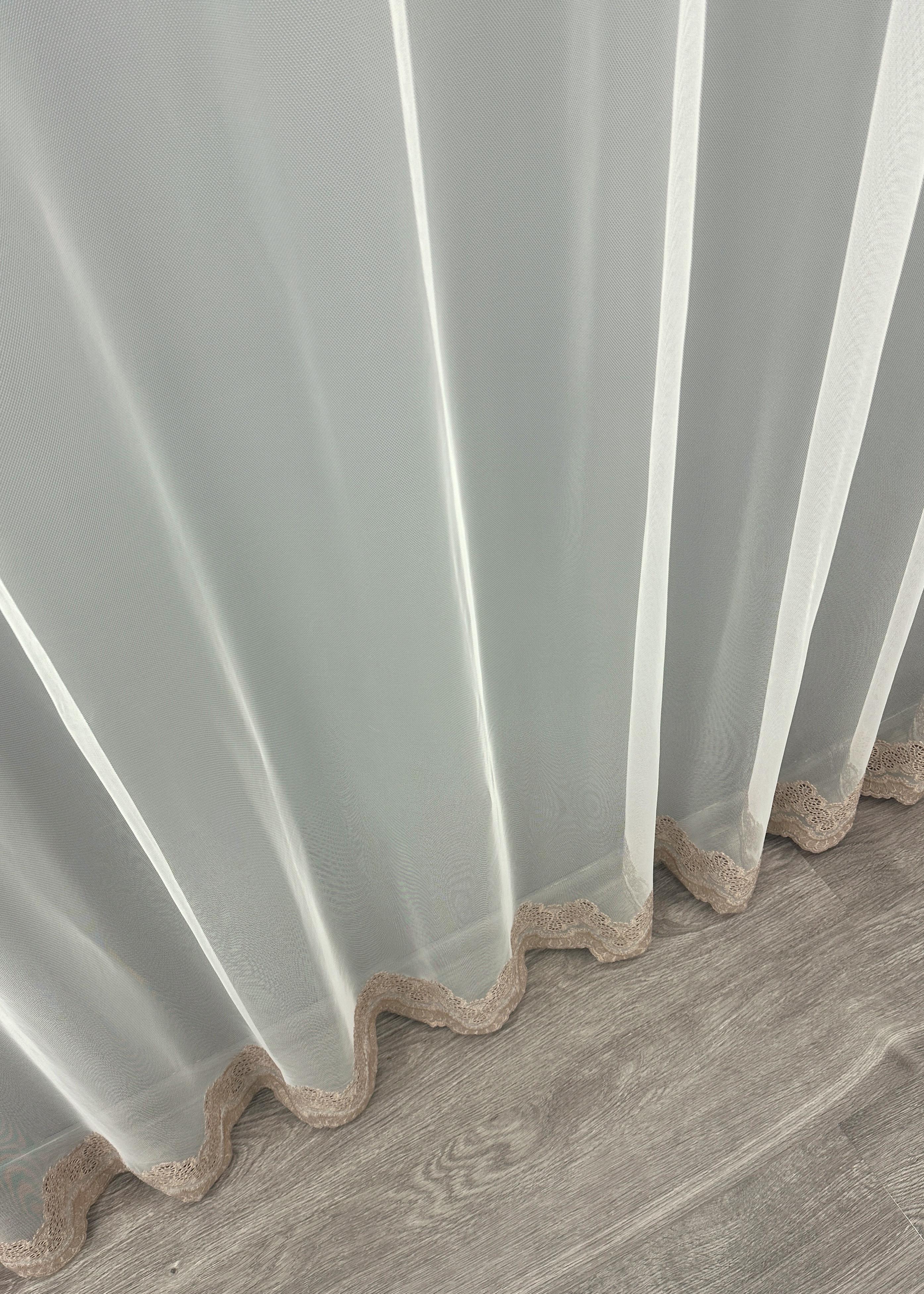 Тюль VR-Textil 1699т Грек-сітка з вишивкою та люрексом 300х270 см Молочний/Пудровий (42-0733) - фото 9 Тюль VR-Textil 1699т Грек-сітка з вишивкою та люрексом 300х270 см Молочний/Пудровий (42-0733) - фото 9