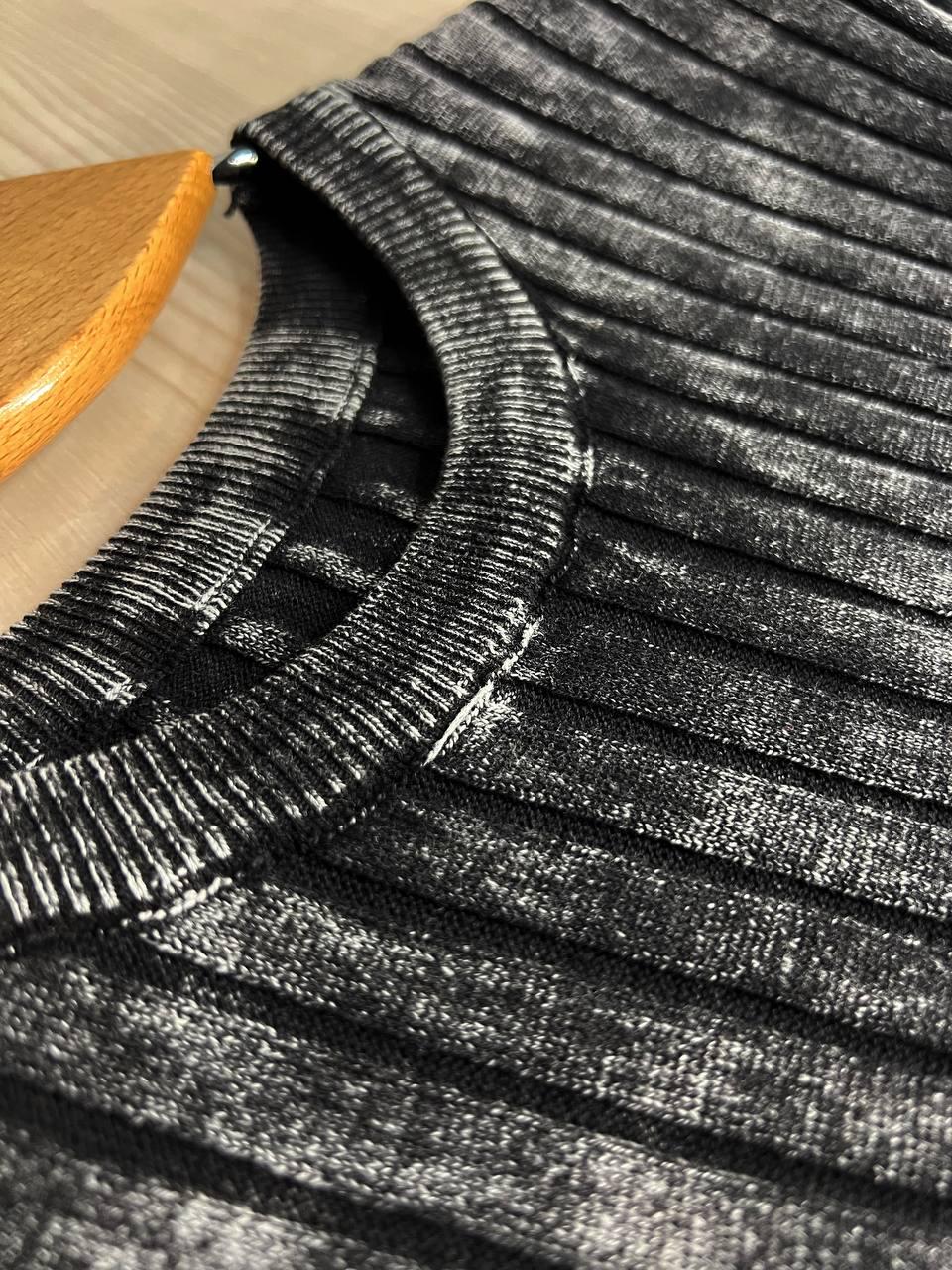 Сукня жіноча Fashion 3042 довга трапеція трикотажна в рубчик OS Чорний (26404734) - фото 8 Сукня жіноча Fashion 3042 довга трапеція трикотажна в рубчик OS Чорний (26404734) - фото 8