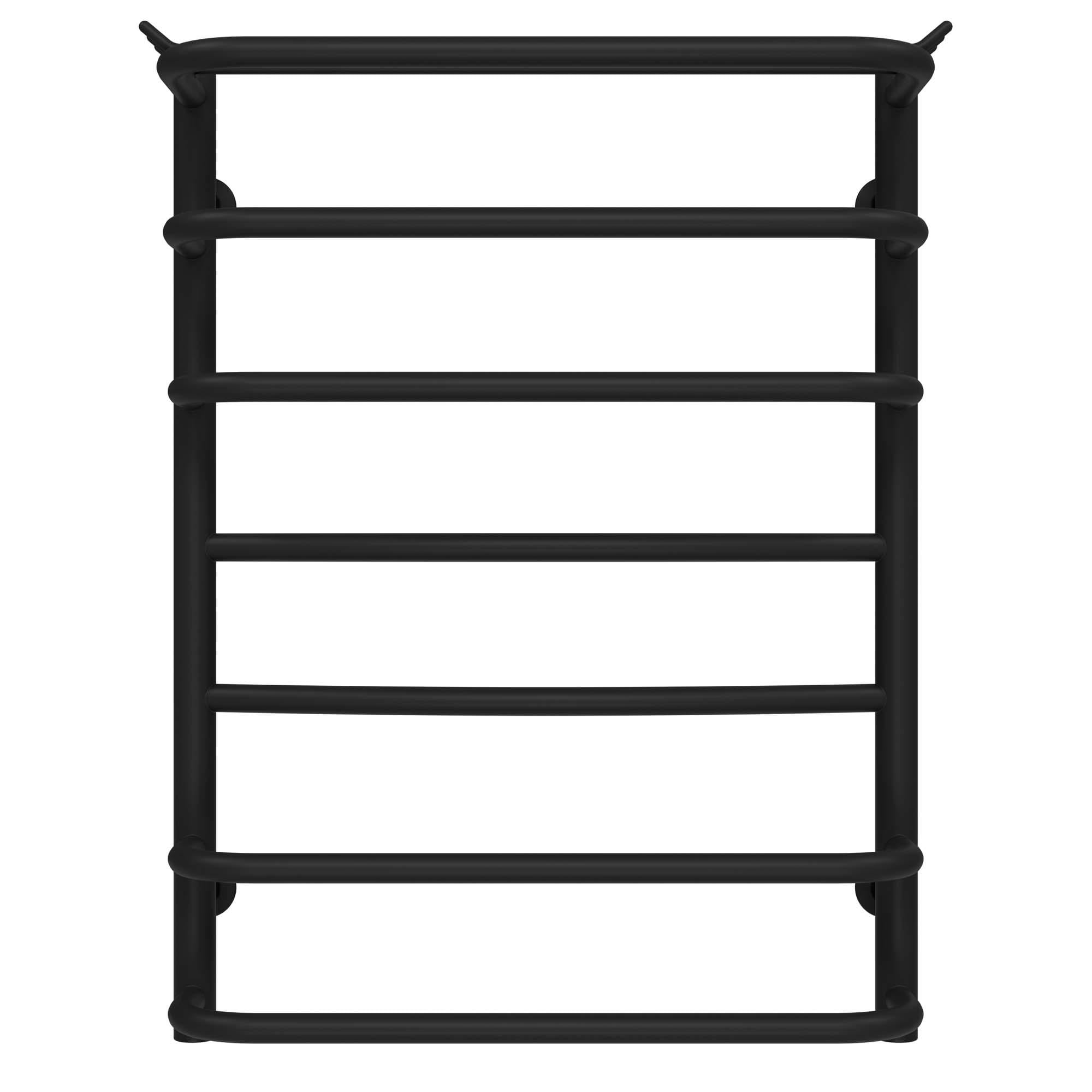 Полотенцесушитель водяной Deffi Юность П7 боковое левое подключение нержавеющая сталь 400х700 мм Черный (C.YU.70.40.7.B.B)