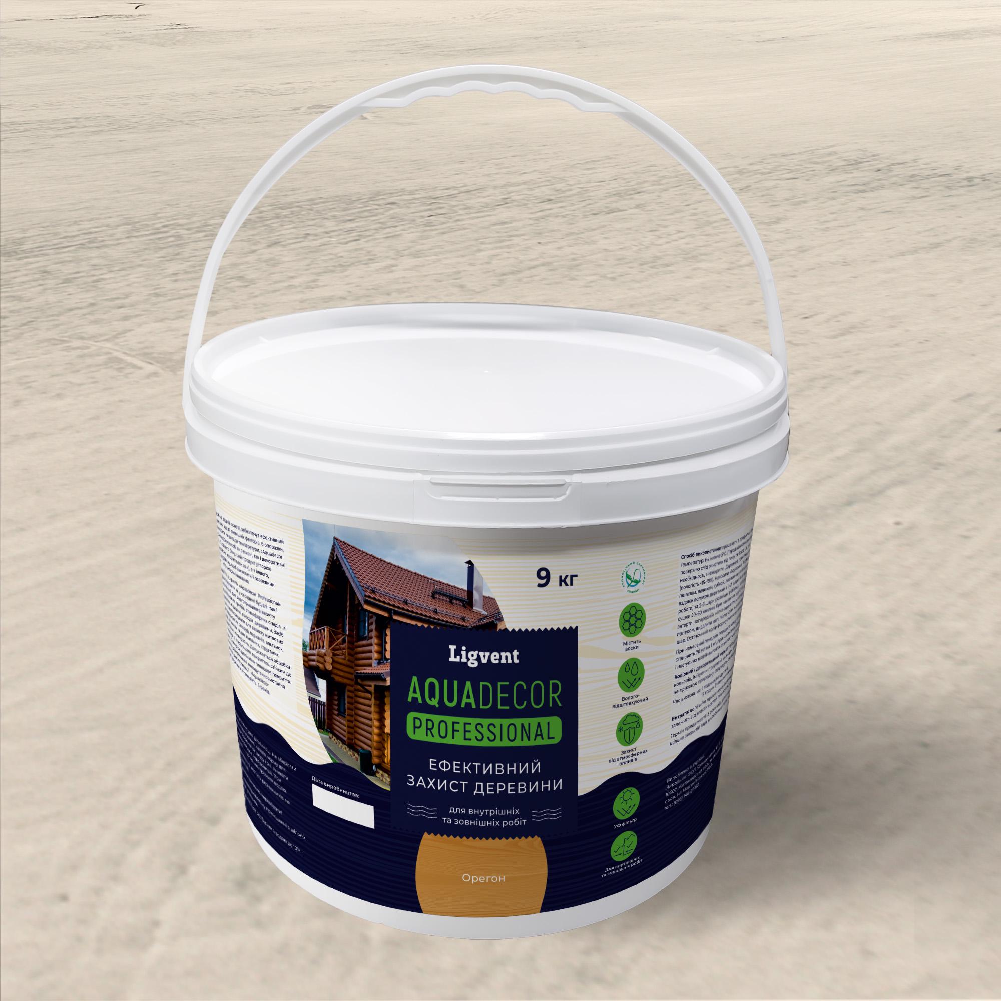 Краска для дерева Ligvent Аквадекор 9 кг Орегон (000000170) - фото 1 Краска для дерева Ligvent Аквадекор 9 кг Орегон (000000170) - фото 1
