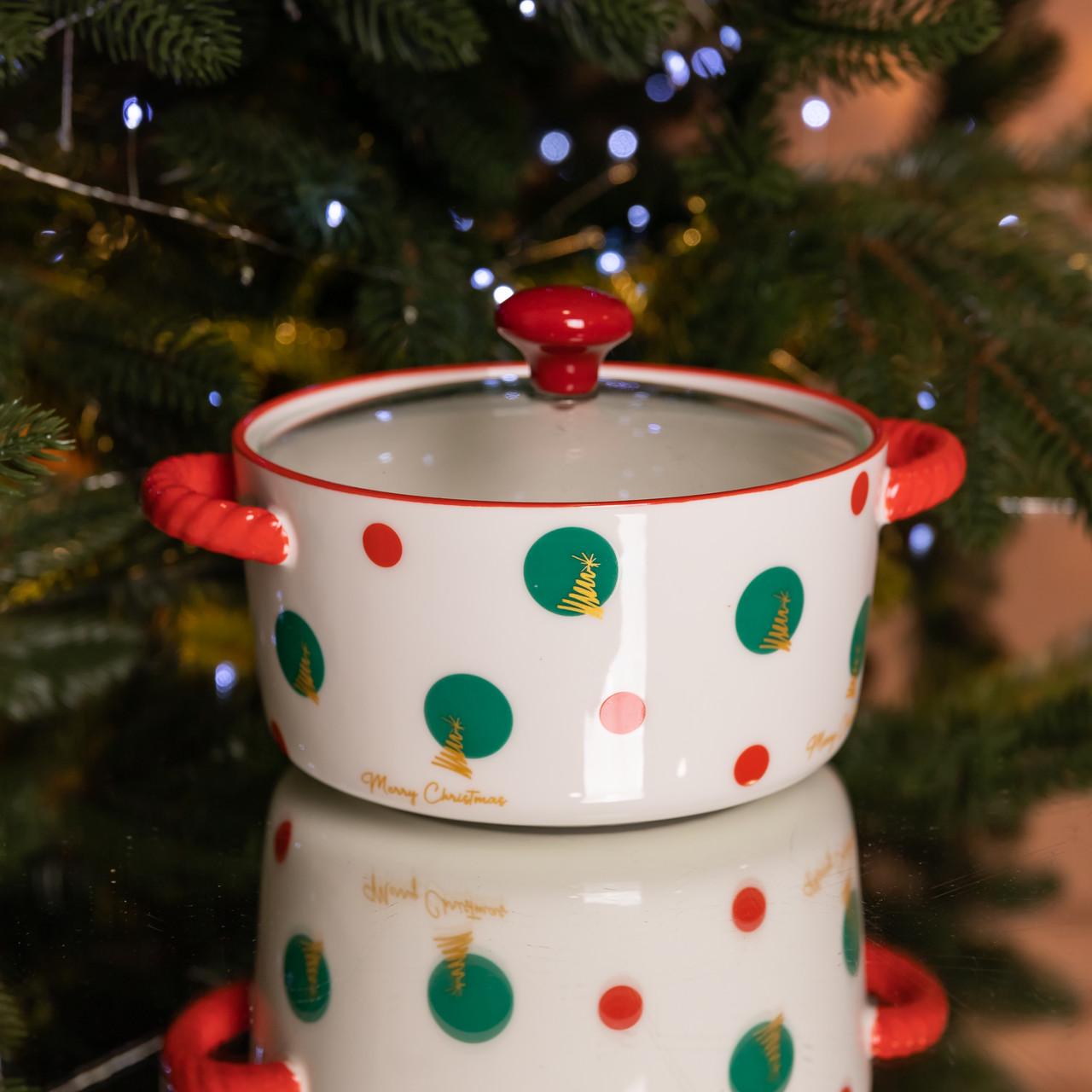 Супниця порцелянова Christmas Tree з кришкою 800 мл (FM-CS-9D)