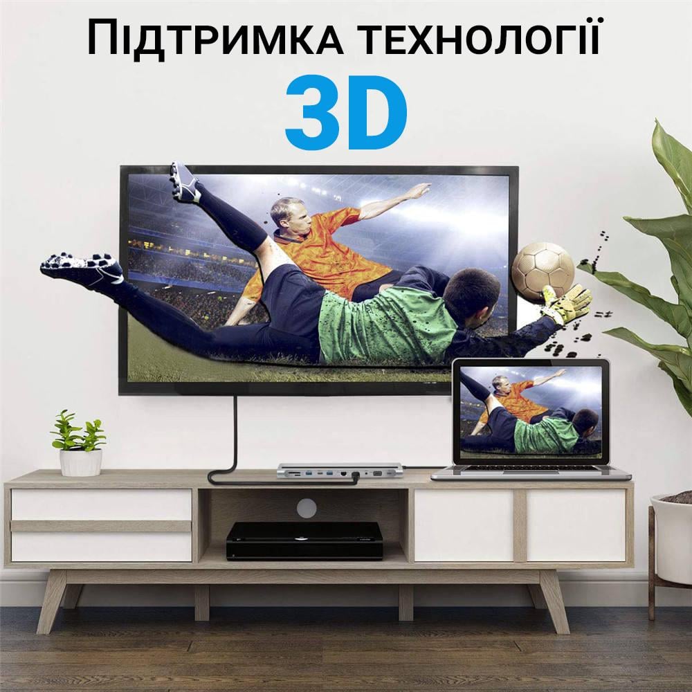 Хаб/підставка USB Type-C Addap MH-01 на 11 портів - фото 10 Хаб/підставка USB Type-C Addap MH-01 на 11 портів - фото 10