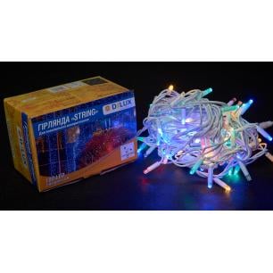 Гірлянда зовнішня Delux String 100 LED IP44 EN нитка 20 flash 2x5 м Різнокольоровий/Білий (90012974) - фото 4 Гірлянда зовнішня Delux String 100 LED IP44 EN нитка 20 flash 2x5 м Різнокольоровий/Білий (90012974) - фото 4