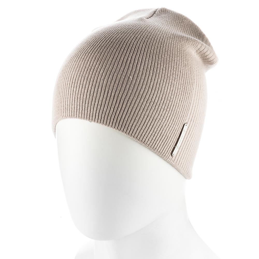 Шапка Atrics UH888 двойной тонкой вязки Бежевый (164039)