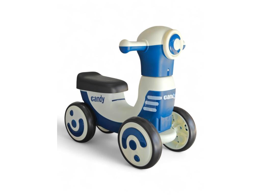 Толокарь детский Candy 6188 четырехколесный музыкальный с подсветкой пластиковый от 1 года Белый (6188r-s)