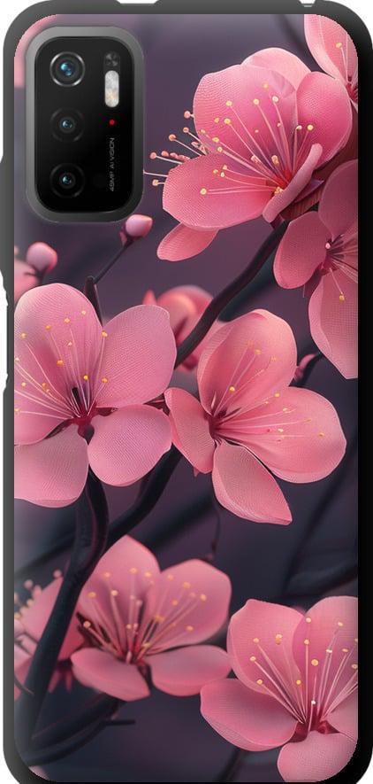 Чехол на Xiaomi Poco M3 Pro Пурпурная сакура (6075b-2369-42517)