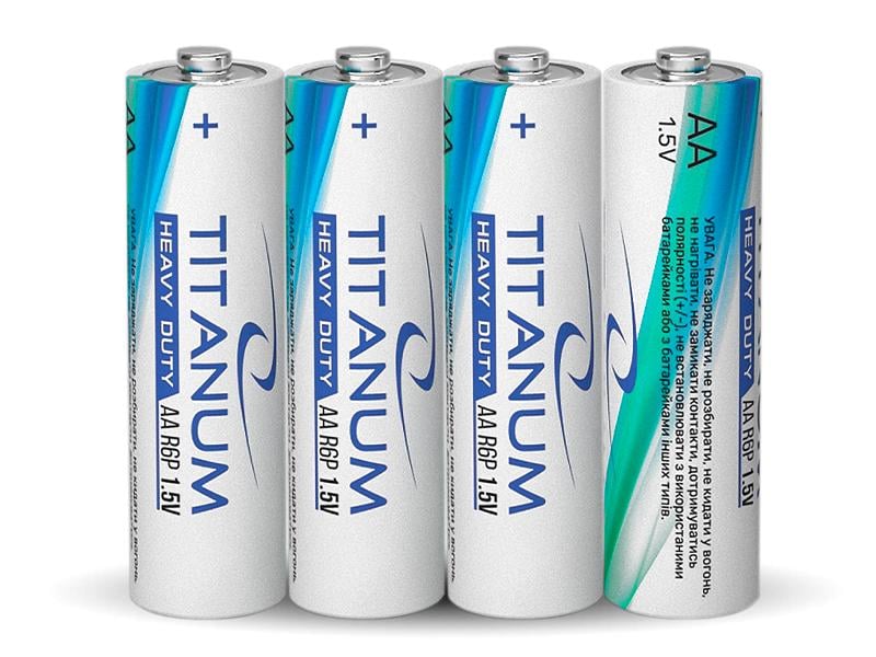 Батарейка солевая TITANUM R6P/AA SHRINK 4 шт. (8457)