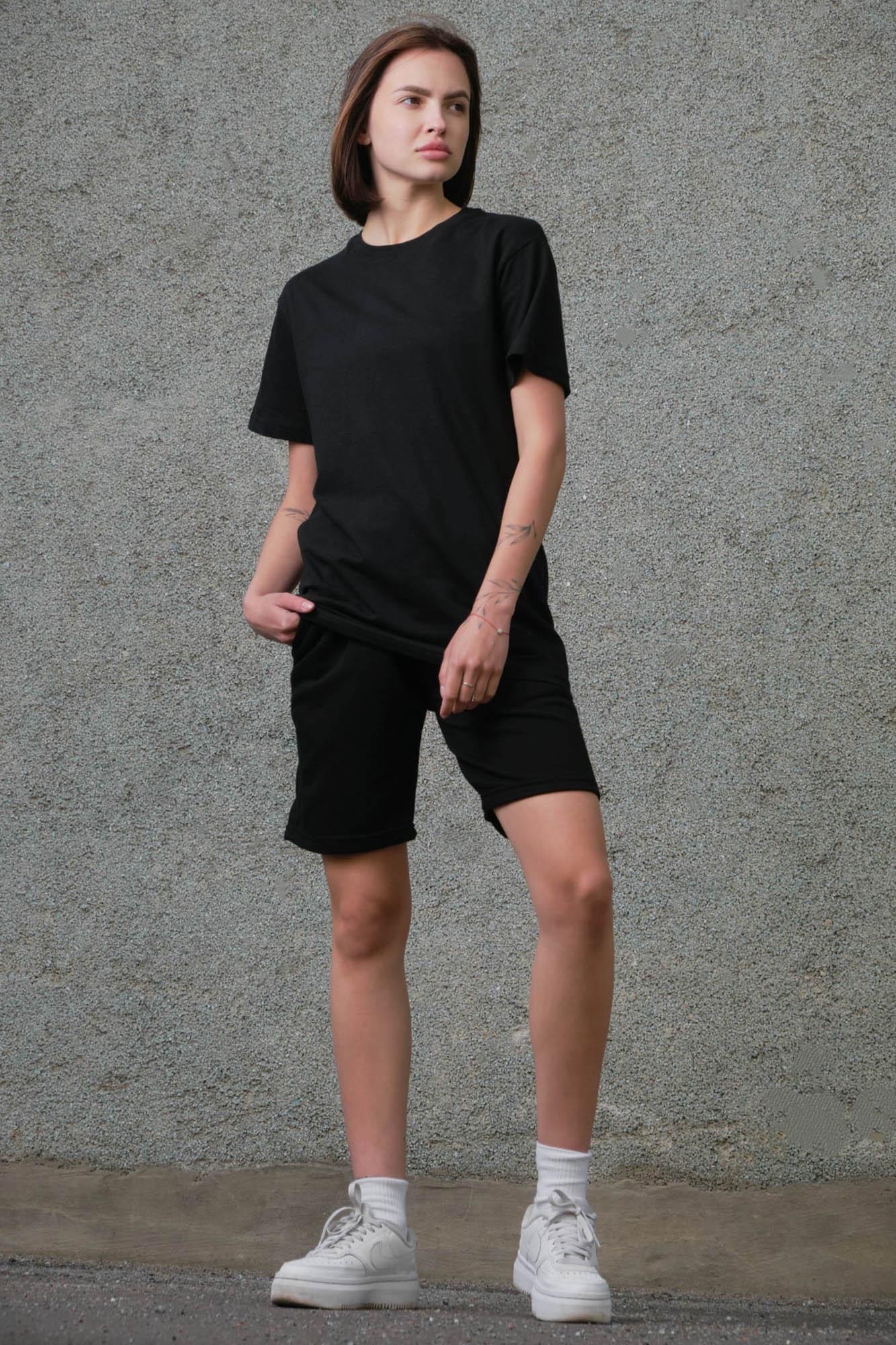Комплект женский летний Without шорты/футболка 2XL Black (2XL8049329)