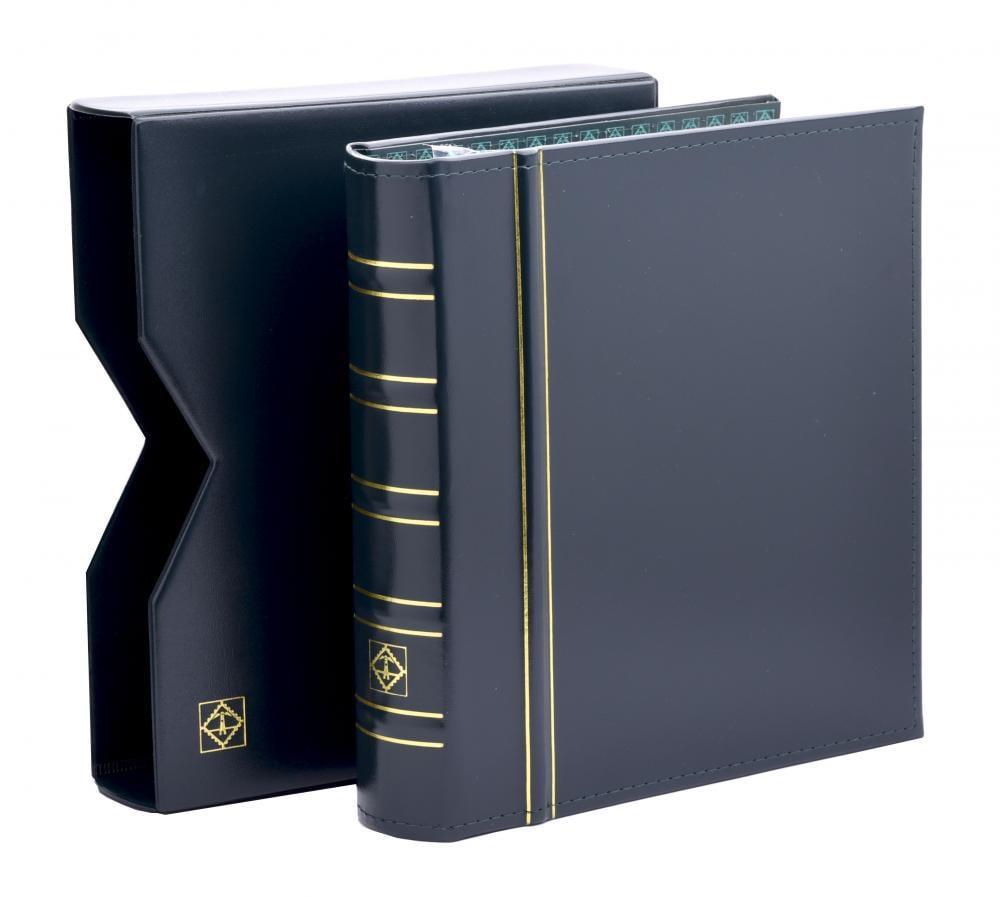 Альбом Leuchtturm OPTIMA до 60 л. для монет или купюр с футляром Черный (А16529)