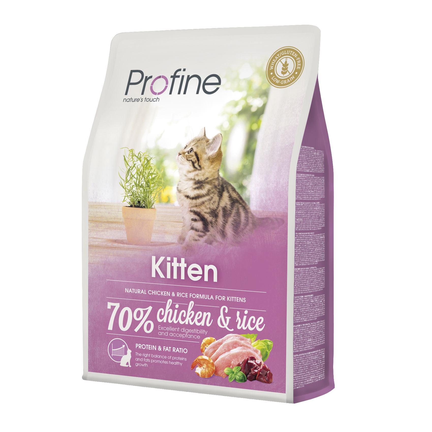 Корм сухой для котят Profine Cat Kitten с курицей и рисом 2 кг (8595602517640)