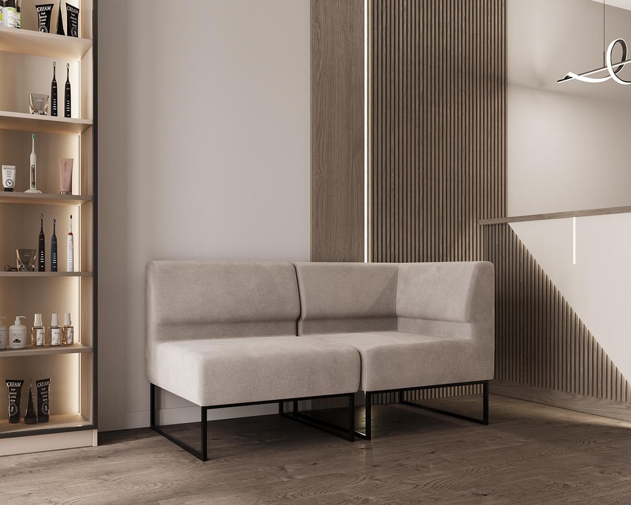 Диван модульный Lounge 154х77х83 см Soft Latte (rich_sofa_00417)