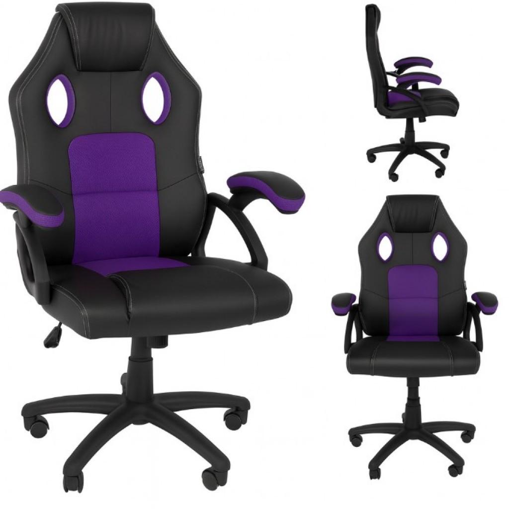 Крісло геймерське Bonro YS-6056 Фіолетовий (4240103312) - фото 2 Крісло геймерське Bonro YS-6056 Фіолетовий (4240103312) - фото 2