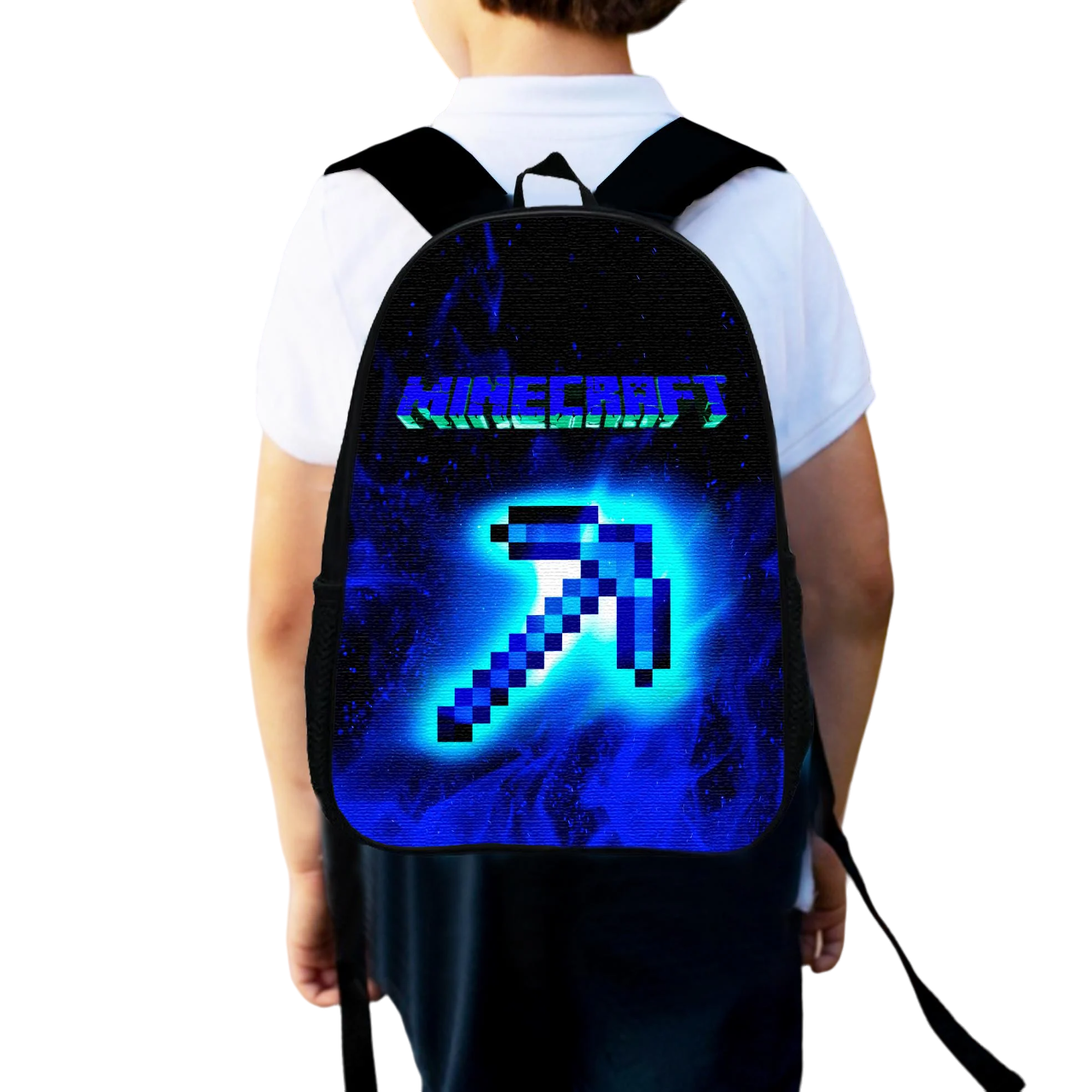Шкільний рюкзак дитячий для хлопчика Minecraft міський 34х27 см (0020)