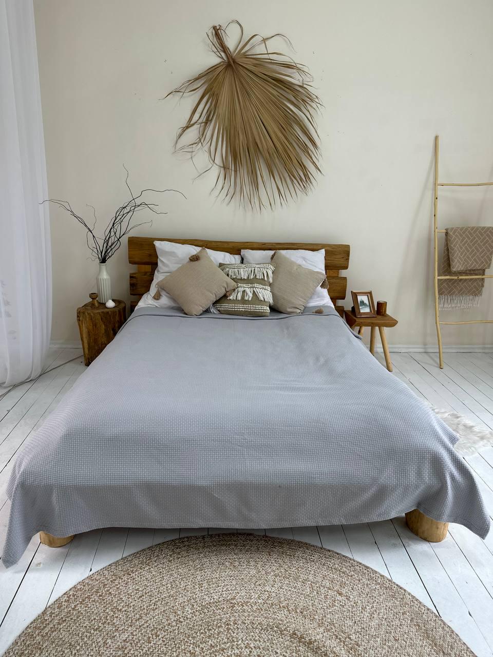 Покрывало SOFT хлопок 220x230 см Серый (18289759) - фото 7 Покрывало SOFT хлопок 220x230 см Серый (18289759) - фото 7