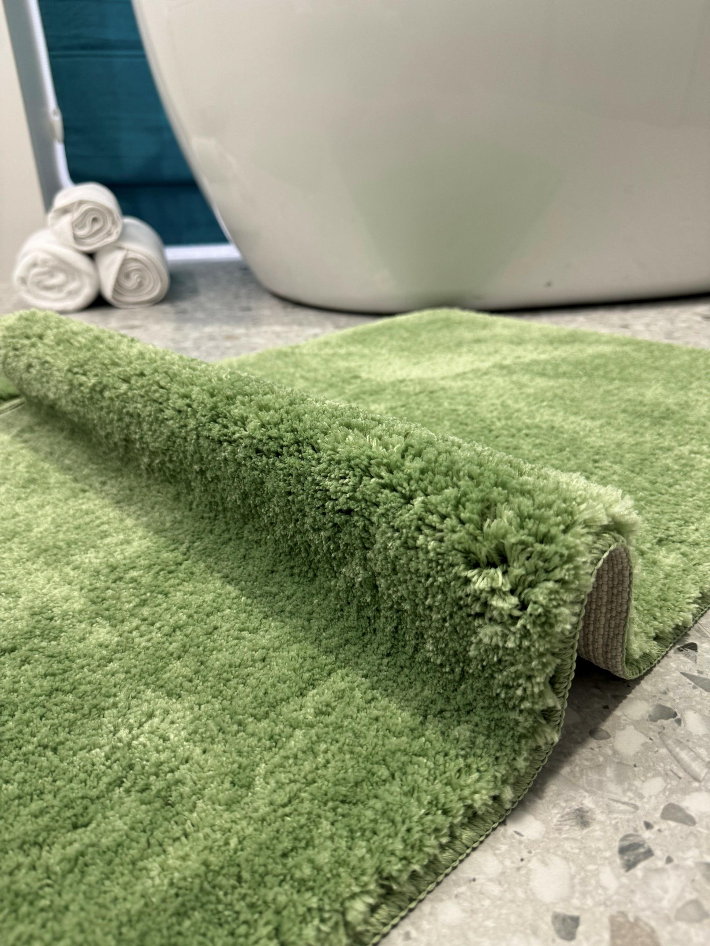 Набор ковриков Softmicro для ванной и туалета 60x100/50x60 см Green (07010) - фото 3 Набор ковриков Softmicro для ванной и туалета 60x100/50x60 см Green (07010) - фото 3