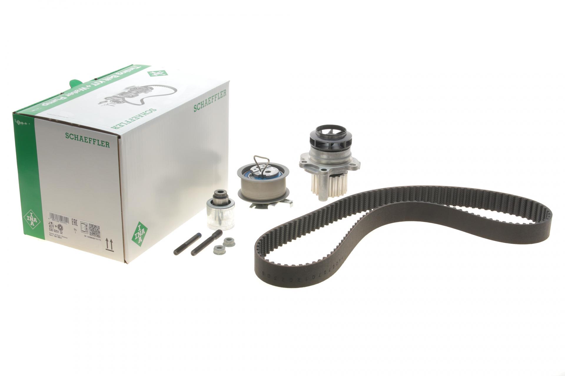 Комплект ГРМ и помпа INA VW Caddy III 07-10-/Golf IV/V 00-11/Passat 1.9T/2.0 TDI 00-09 (530 0201 32)