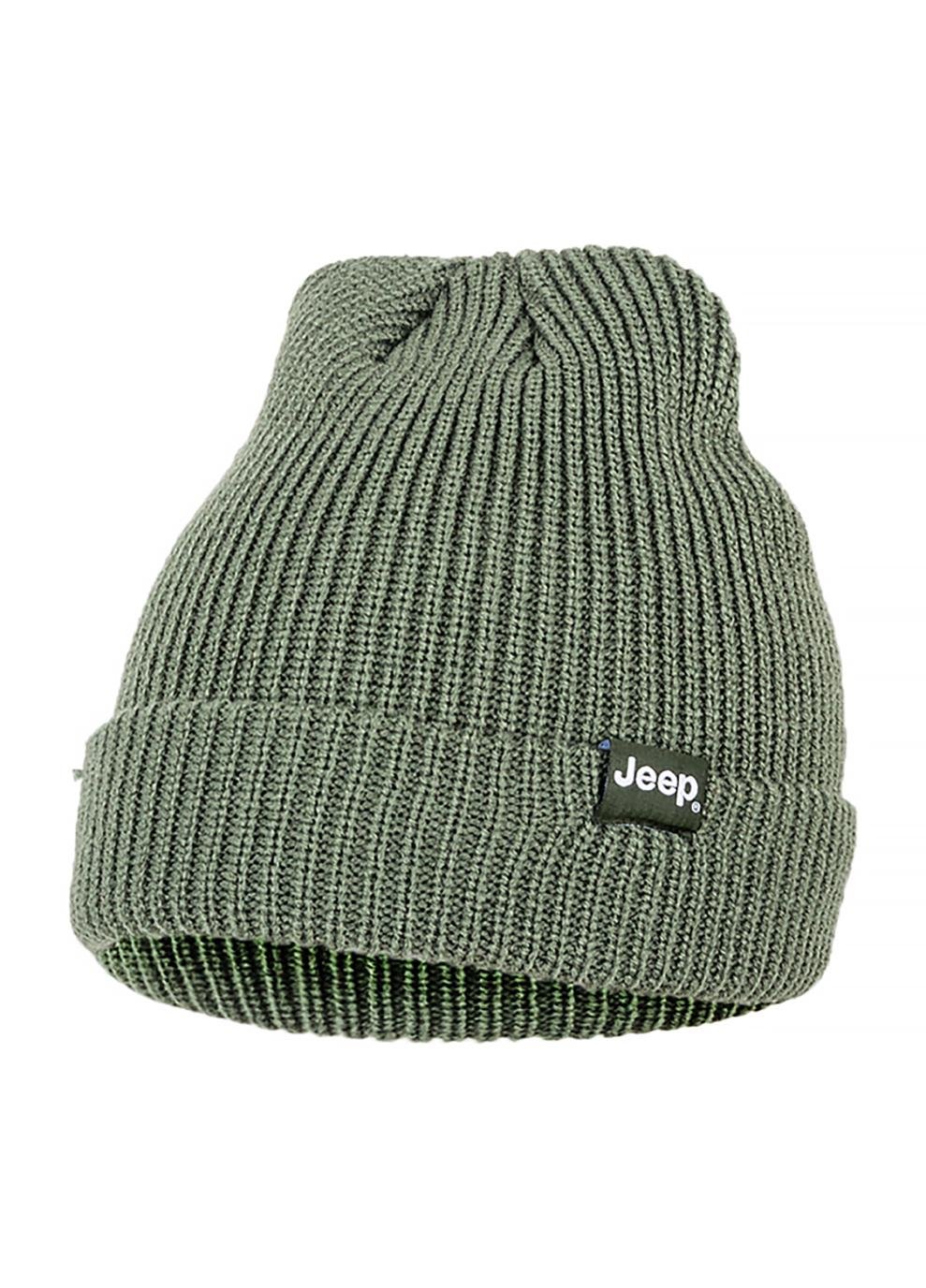 Шапка чоловіча JEEP RIBBED TRICOT HAT WITH CUFF J22W One size Хакі (O102600-E845)