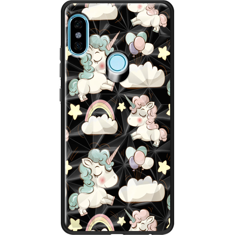 Чехол BoxFace Xiaomi Redmi Note 5 / Note 5 Pro Unicorns Черный силикон с призмой (32971-cc2-37870)