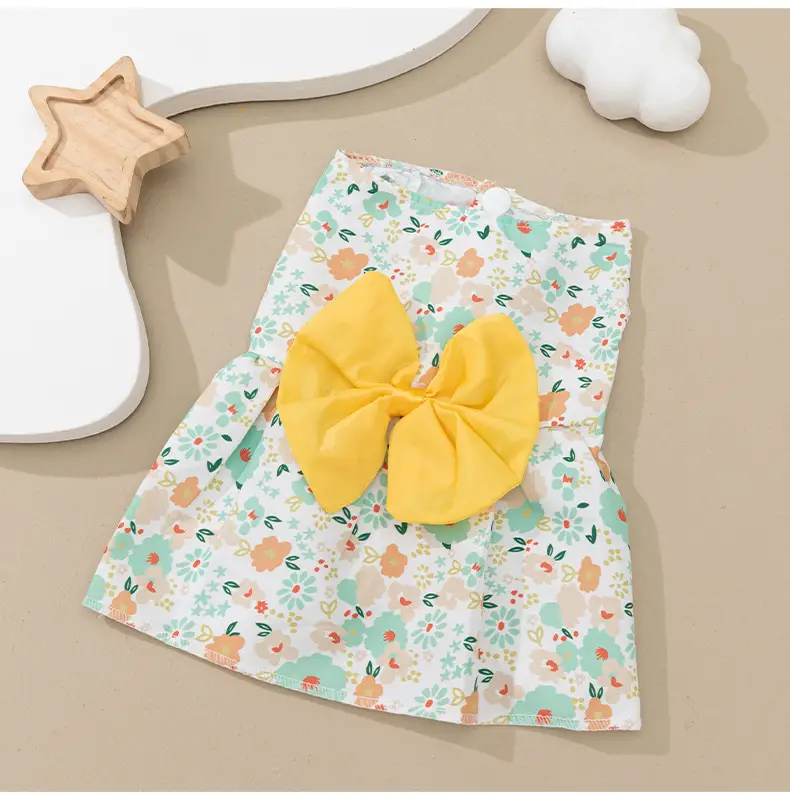 Сукня для собак із Квітковим принтом L - фото 1 Сукня для собак із Квітковим принтом L - фото 1