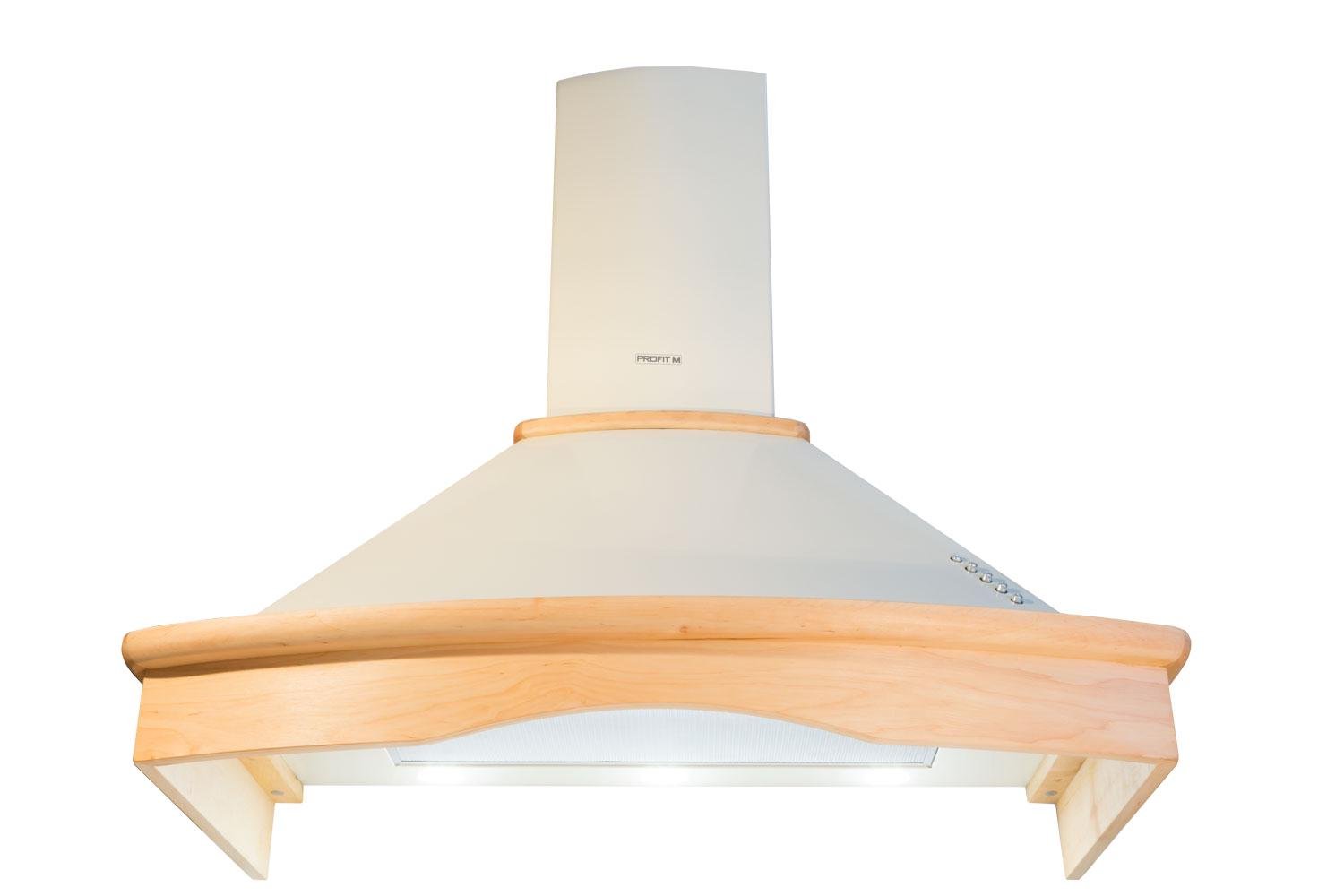 Вытяжка кухонная ProfitM Марго 90 см 750 м3 Слоновая кость