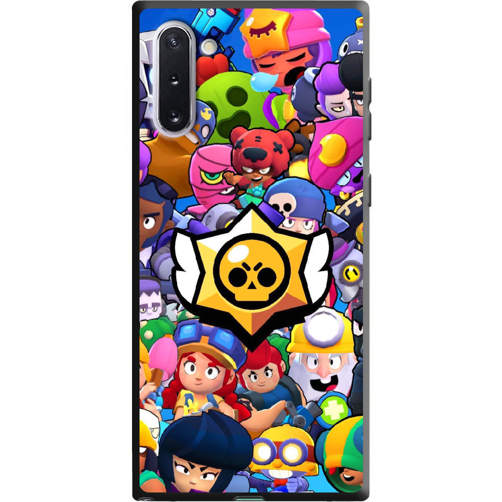 Чехол Boxface Samsung N970 Galaxy Note 10 Brawl Stars Черный силикон (37407-up2389-38697)