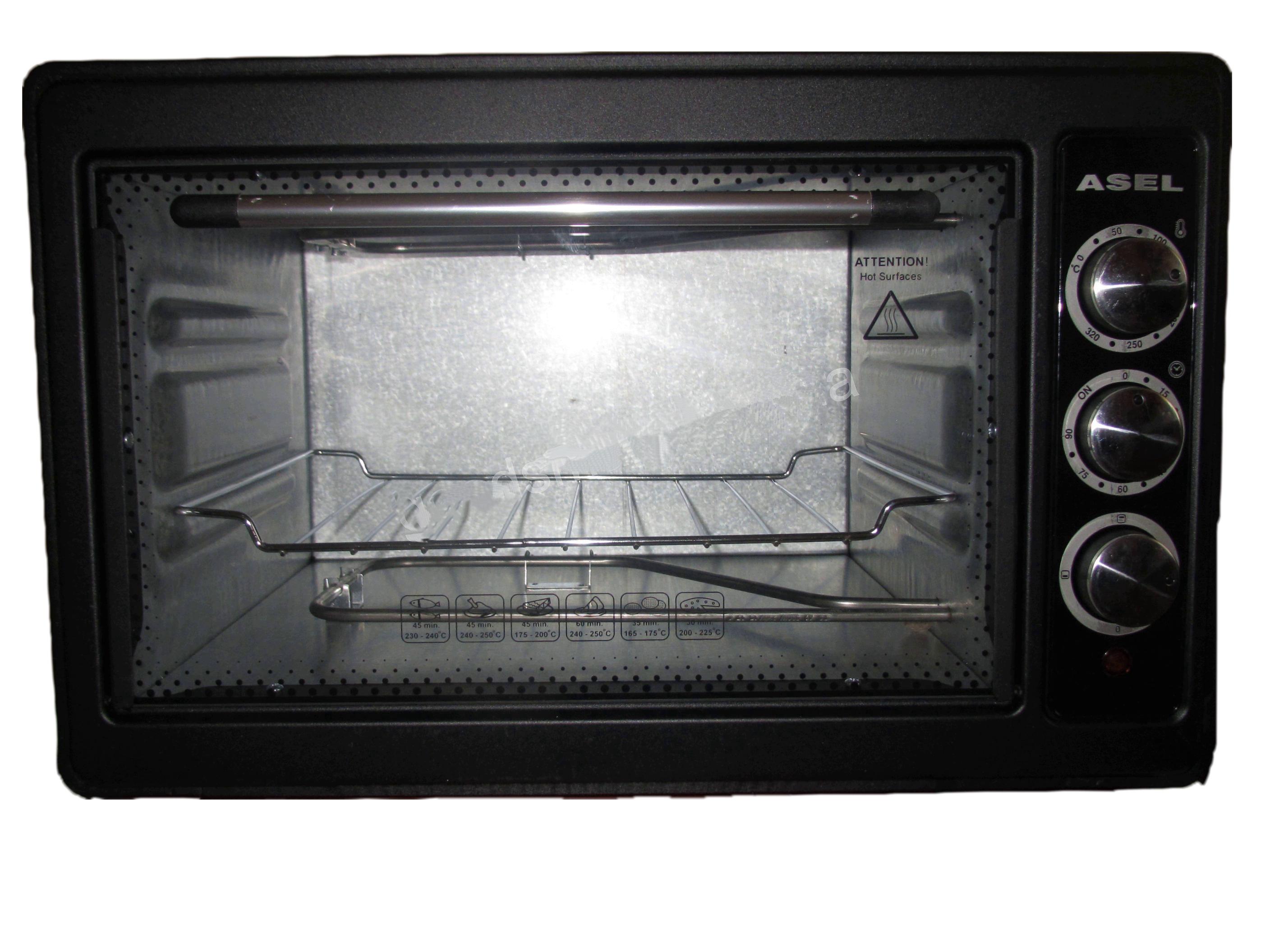 Духовка электрическая настольная Asel AF33-23 33 л 2 противня Черный - фото 2 Духовка электрическая настольная Asel AF33-23 33 л 2 противня Черный - фото 2