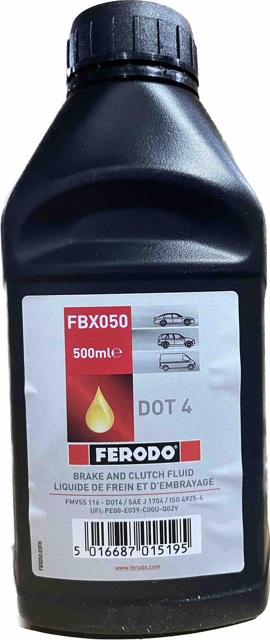 Тормозная жидкость Ferodo DOT4 500 мл (FBX050)